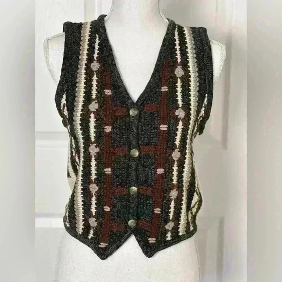 St. John's Bay Jackets & Blazers - St. John’s Bay Crocheted Vest Size Small